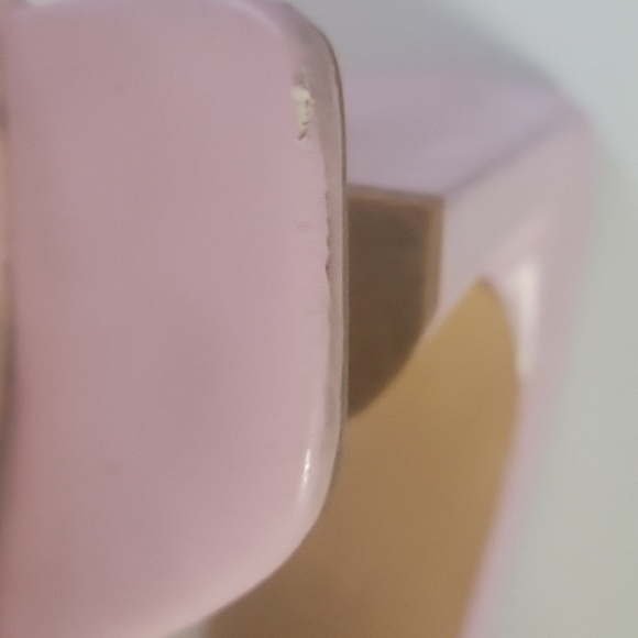 Zara Clear Vinyl Pink Wide Heels Clear Strap Leather Insole UK Size 37 Sandals - Picture 9 of 9